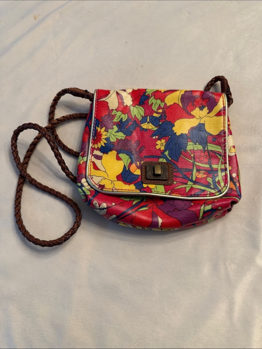 EUC! SakRoots Floral Print Multicolor Crossbody Bag/Multiway
